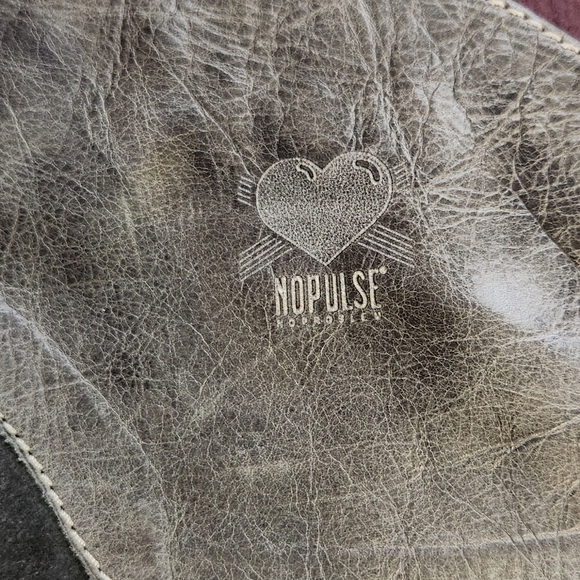 NoPulse Tall Gray Flat Boots Lined Winter Boots Faux Leather Size 39 8 Vegan Y2K - Picture 4 of 12